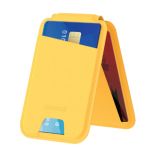 Momax SR29Y 1-Wallet Magnetic Card Holder Stand (Yellow)